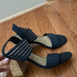 Bella Vita navy cork heels #heels #corkheels #italy